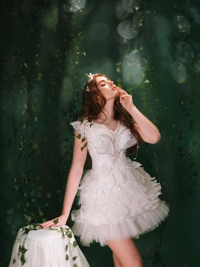 Fantasy portrait in the studio garden set — Ninh Studio