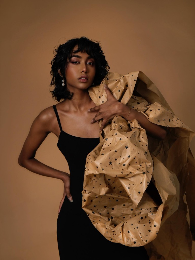 Editorial fashion portrait with fur — Ninh Studio